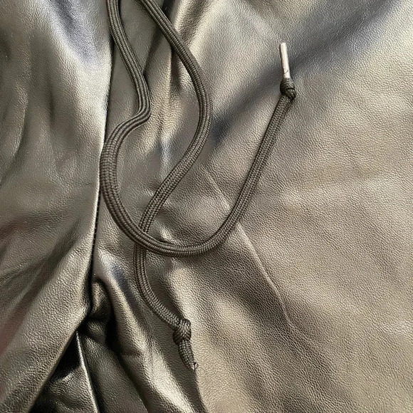Source Unknown - Faux Leather Front Drawstring Jogger - Picture 7 of 7